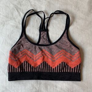 Patterned sport bra
